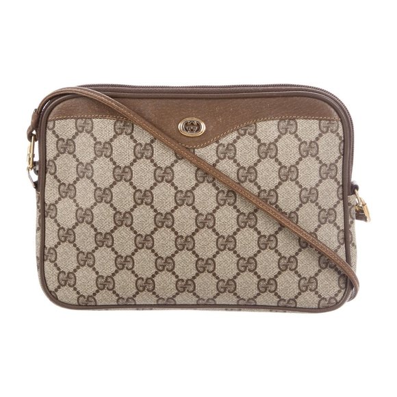 Gucci Handbags - Gucci Monogram Coated Canvas Crossbody Bag